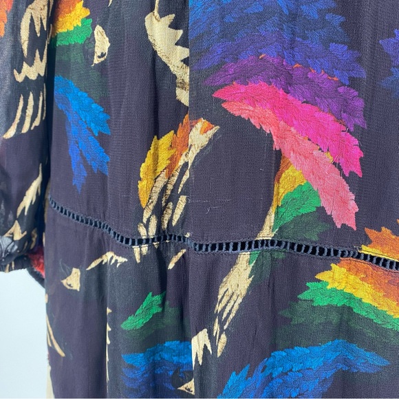 FARM RIO Black Macaws Flight Dress - Picture 10 of 16